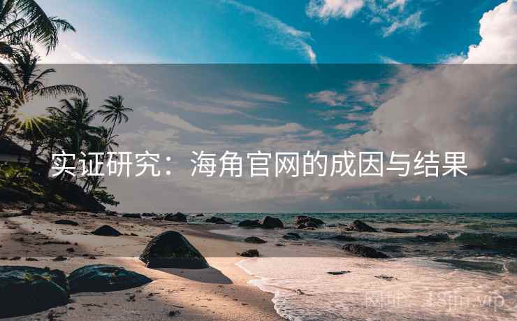 实证研究:海角官网的成因与结果