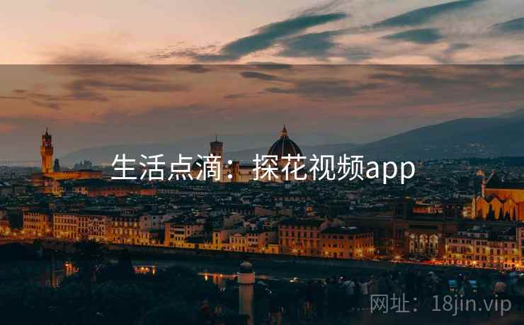 生活点滴:探花视频app